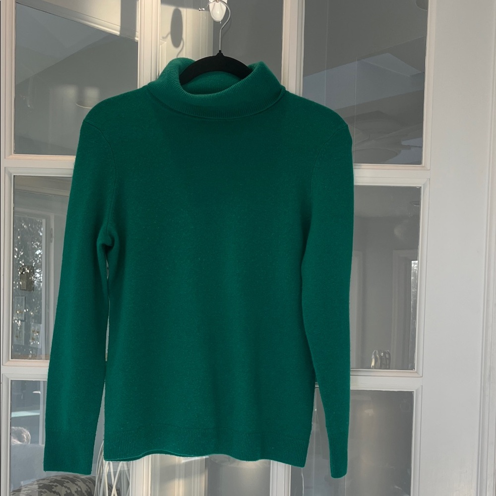 Talbots Petites 100% Cashmere Turtleneck Sweater Petite Medium - EUC